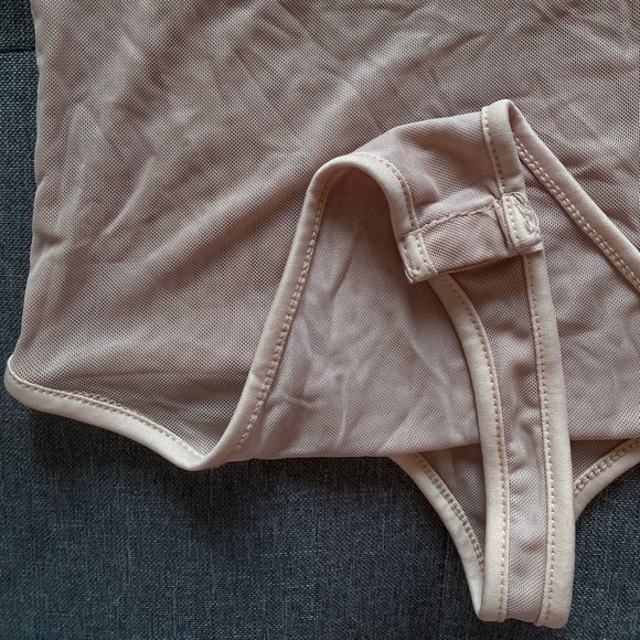 Bubblegum Pink Mesh Bodysuit - Picture 7 of 9